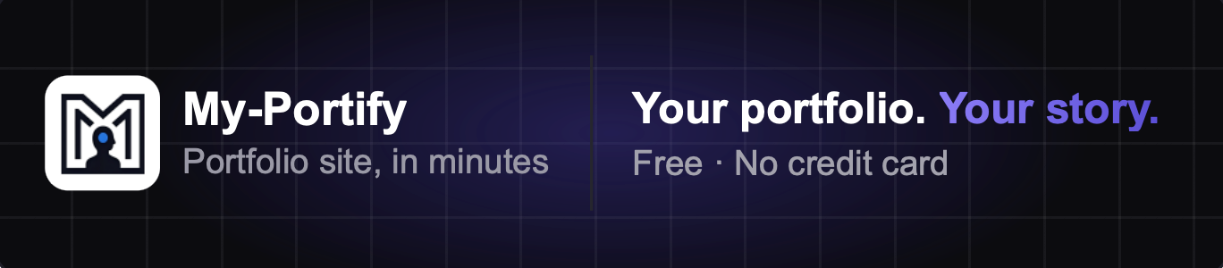 my-portify – build your portfolio in under 5 minutes